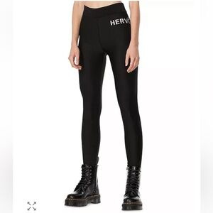 HERVÉ by Hervé Léger Intarsia Logo Leggings